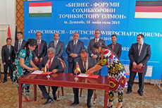 deutsch-tadschikisches Wirtschaftsforum 2015 in Duschanbe
